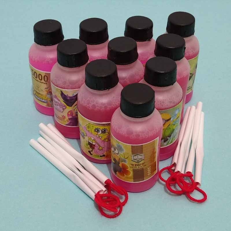 Mainan Balon Air Gelembung 10Pcs Botol