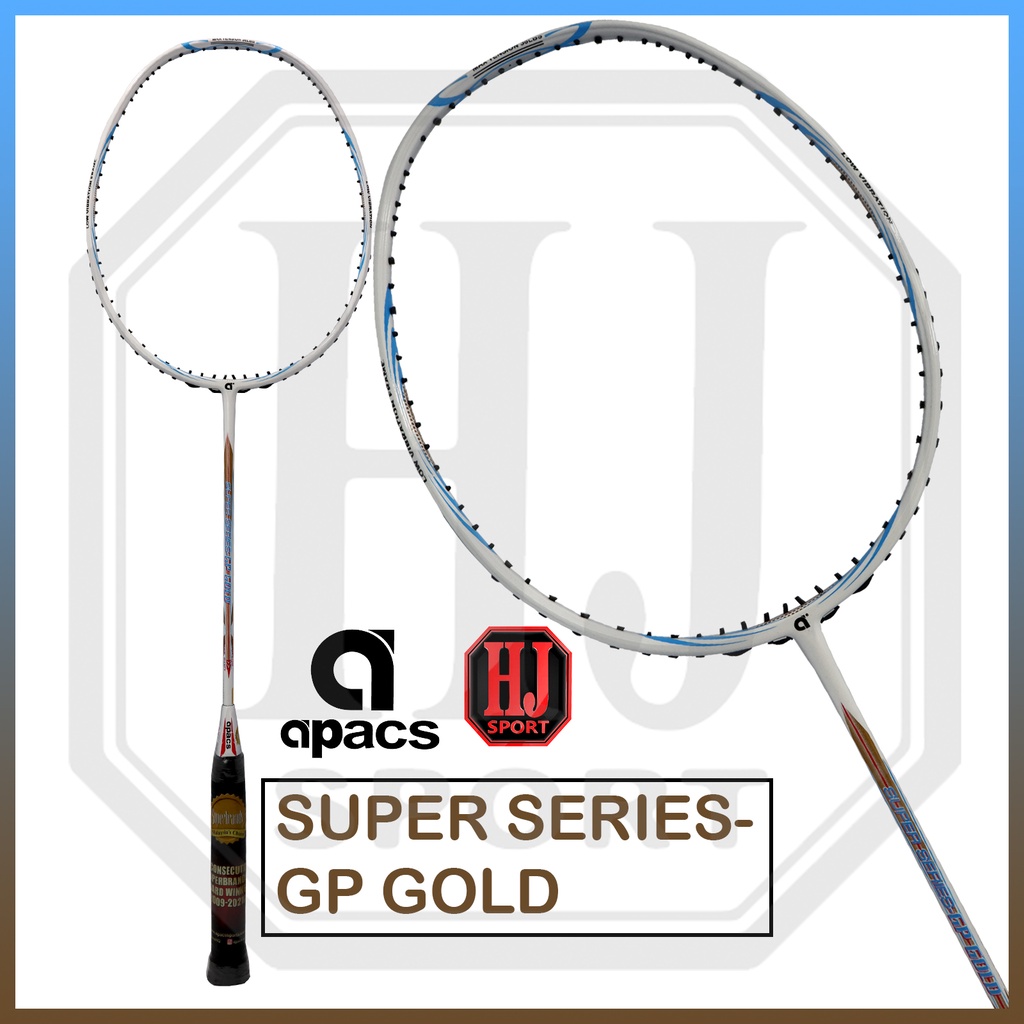 Raket Badminton Original Apacs Super Series GP Gold Bonus Senar dan Tas