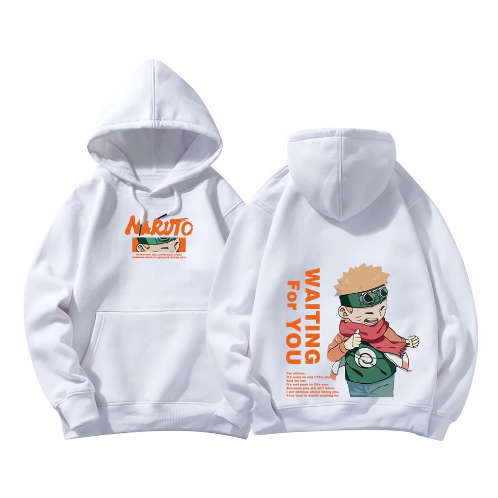 Hoodie Naruto x Hinata Couple Anime Manga Premium Unisex