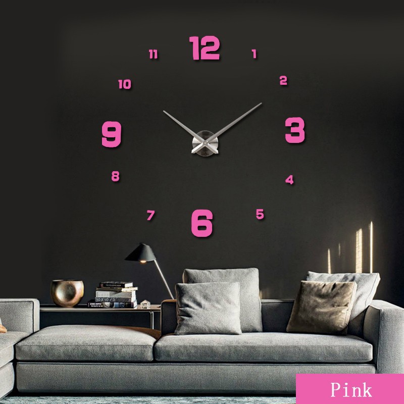 Grab medan Jam Dinding Besar DIY Giant Wall Clock Quartz Creative Design 90-120cm - DIY-102