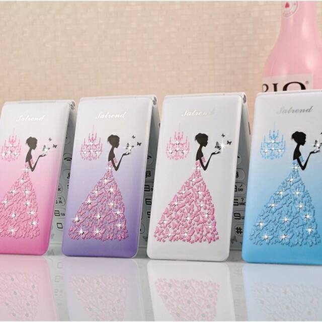handphone satrend cewe/ langka/mewah/hp flip antik layar sentuh/ponsel lipat wanita