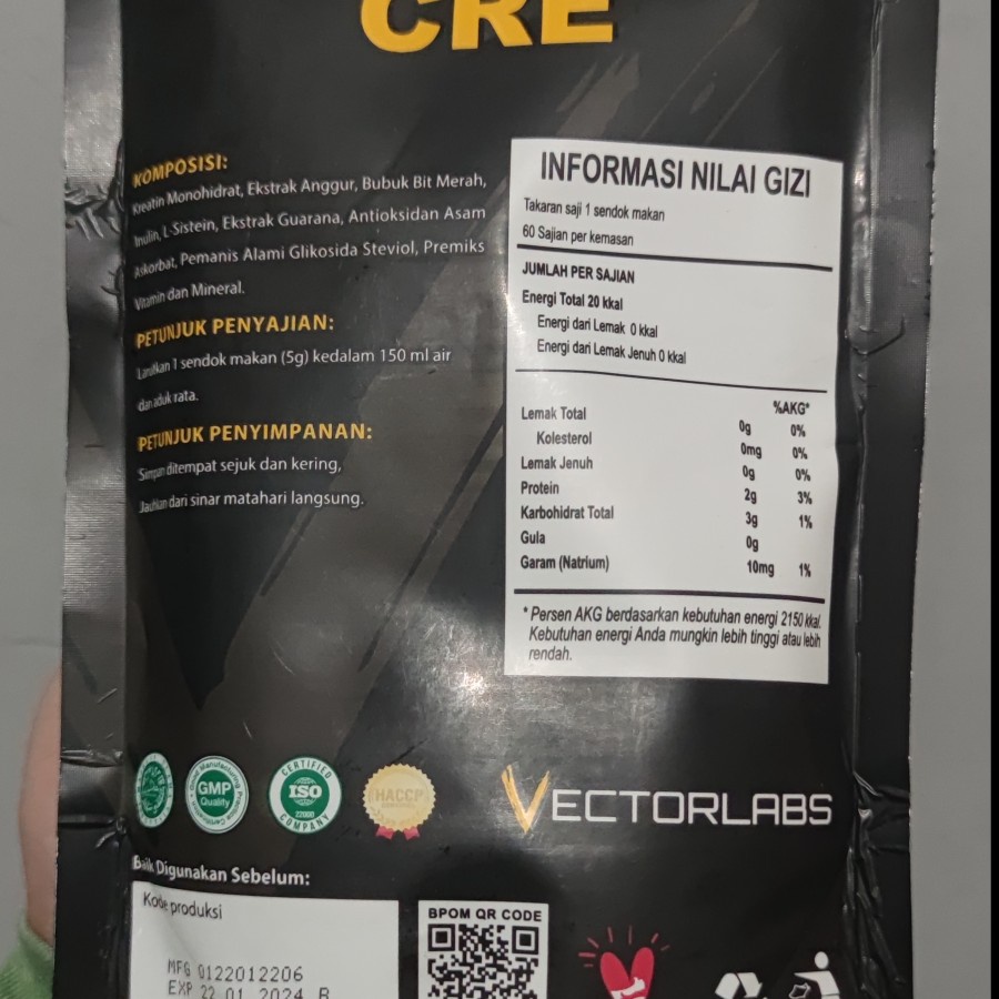 Vectorlabs MasterCre Master Cre Creatine 60 serv