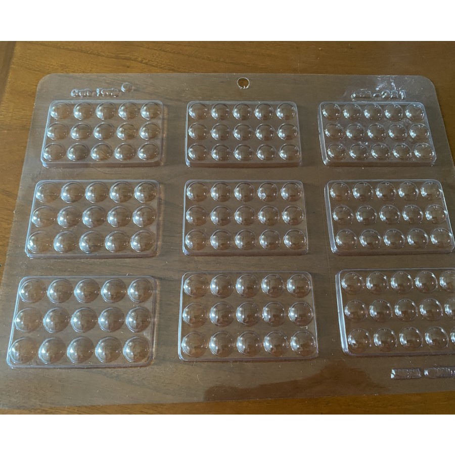 Cetakan Coklat Ctm 321 mika chocolate bar polkadot