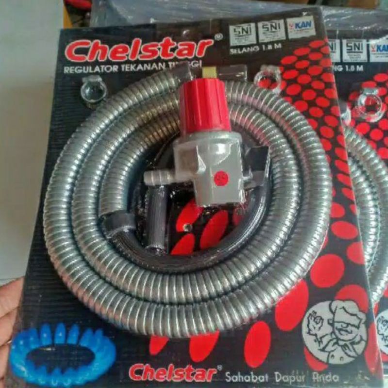 Chelstar , HP 333 NM , Selang  ,  Regulator  , Gas , High Pressure  , Tekanan Tinggi