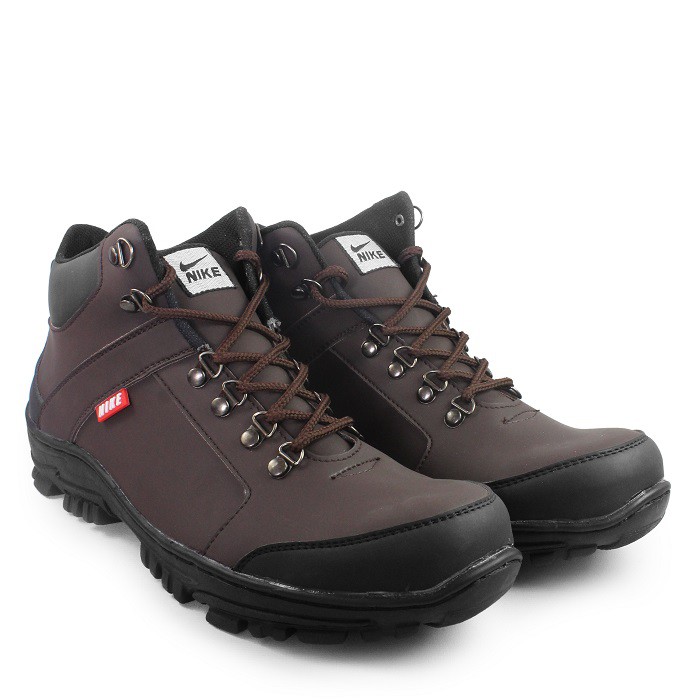 MS - Sepatu Gunung Pria Nike Amazon Boots Safety Olahraga Outdoor Hiking Bots Tracking Cowok Keren