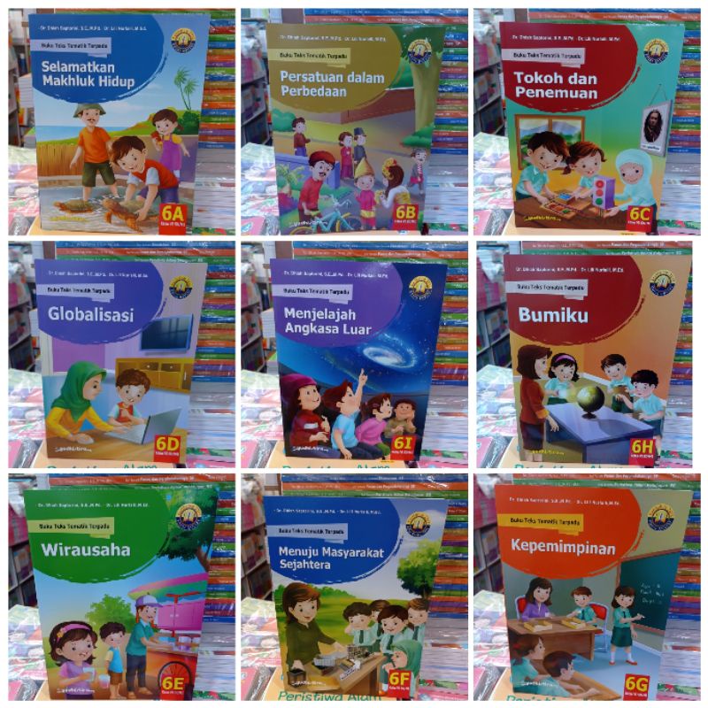 OBRAL Paket Tematik Yudhistira 6A Sampai 6i Kelas 6 SD K13 Edisi Revisi Buku Teks Tematik Terpadu