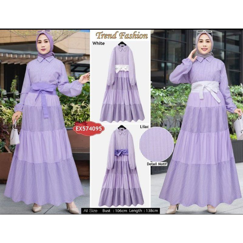 Gamis lilac extu