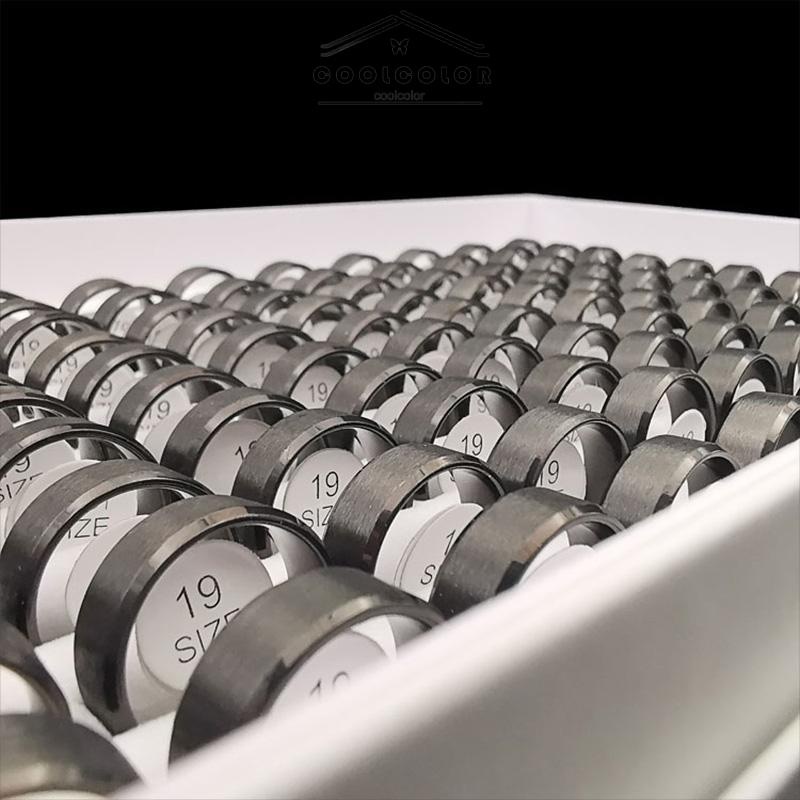 COD✨Cincin Titanium Steel Pria Korea Anti Luntur Aan Anti Karat Vintage Fashion Rings Hitam Emas  Impor Murah Aksesoris Perhiasan