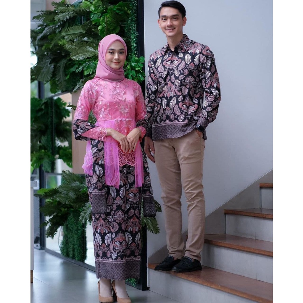 KEBAYA COUPLE SEMI PRANCIS Katun BAHAN KEBAYA SEMI FRANCE CORNELI COUPLE ANISA BATIK COUPLE WID BATI