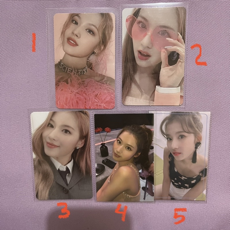 twice sana pc photocard official sana specs