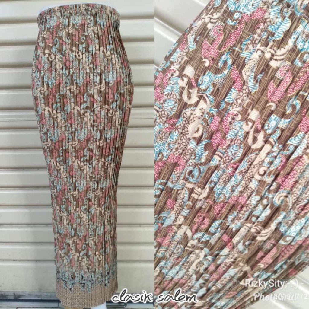 REAL PICT ROK PLISKET BATIK / ROK PLISKET / BAWAHAN KEBAYA / ROK KEBAYA / ROK WISUDA clasik salam