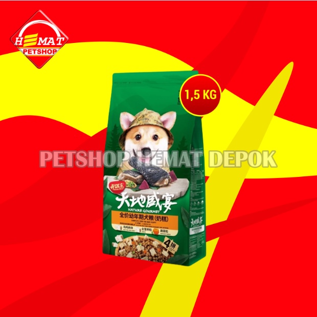 Kitchen Flavour Silky Fowl Dog Food Puppy Makanan Anak Anjing 1.5KG