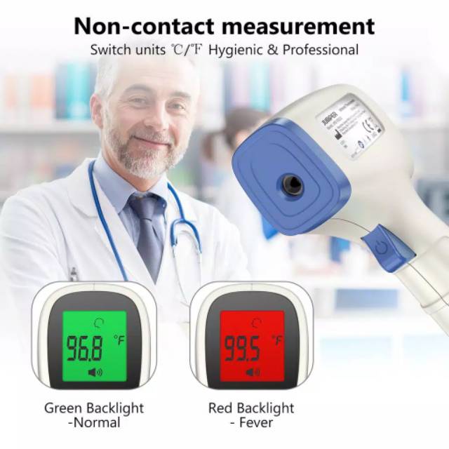 JUMPER THERMOMETER DIGITAL Alat Ukur Suhu Demam Panas Tubuh Termometer Badan Infra Red