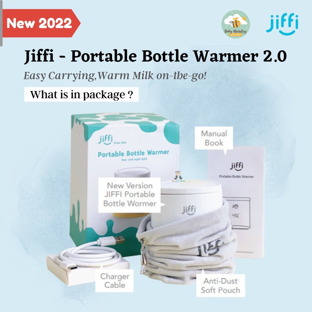 NEW VERSION Jiffi Portable Bottle Warmer/ jiffi pemanas asi/ pemanas susu bayi/ portable bottle warmer / jiffy