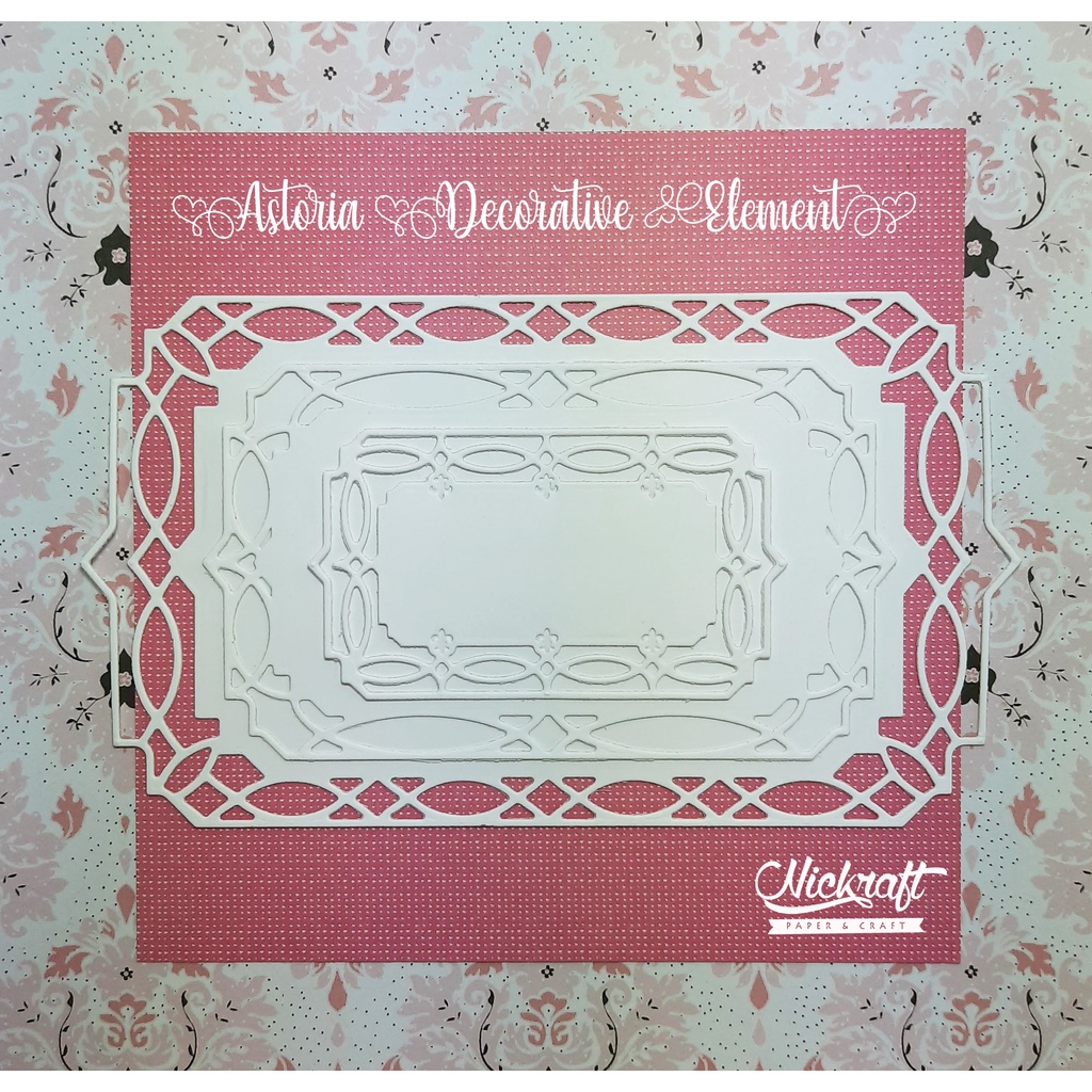 

ASTORIA DECORATIVE ELEMENT - Hiasan Scrapbook Label Rectangle