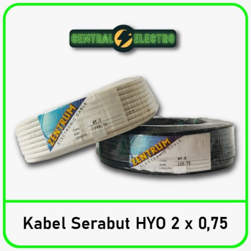 Kabel Listrik Serabut HYO 2 x 0.75 (Per meter)