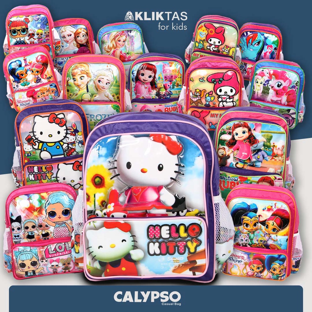 [KLIKTAS] Tas Anak Perempuan TK Paud Gambar Kartun LOL Calypso 3705/ Ransel Backpack Sekolah