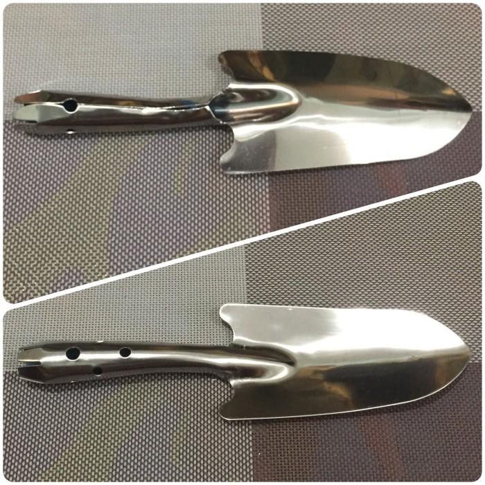 Skop Stainless Steel Wide Shovel Sekop Mini Taman Kebun utk Berkebun