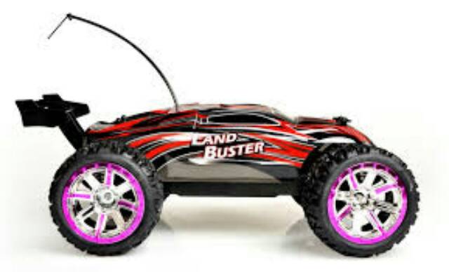 NQD RC BIGFOOT TRUGGY LANBUSTER  VELG PINK CROM MAINAN REMOT CONTROL