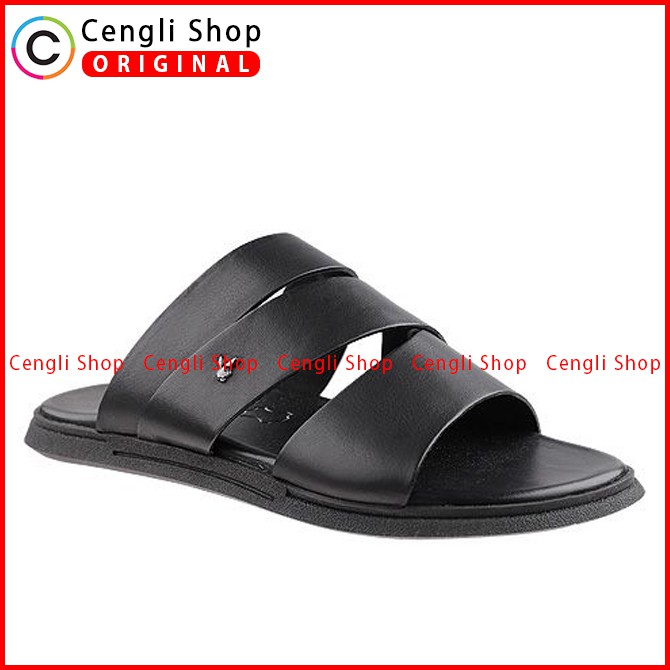 SANDAL PLAYBOY SLIDE CASUAL PRIA ORIGINAL KULIT ASLI ORI TERBARU PLY9