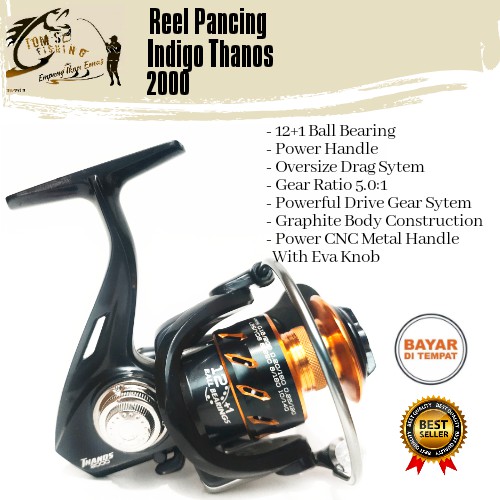 Reel Pancing Thanoz 2000 (12+1 Bearing) Power Handle