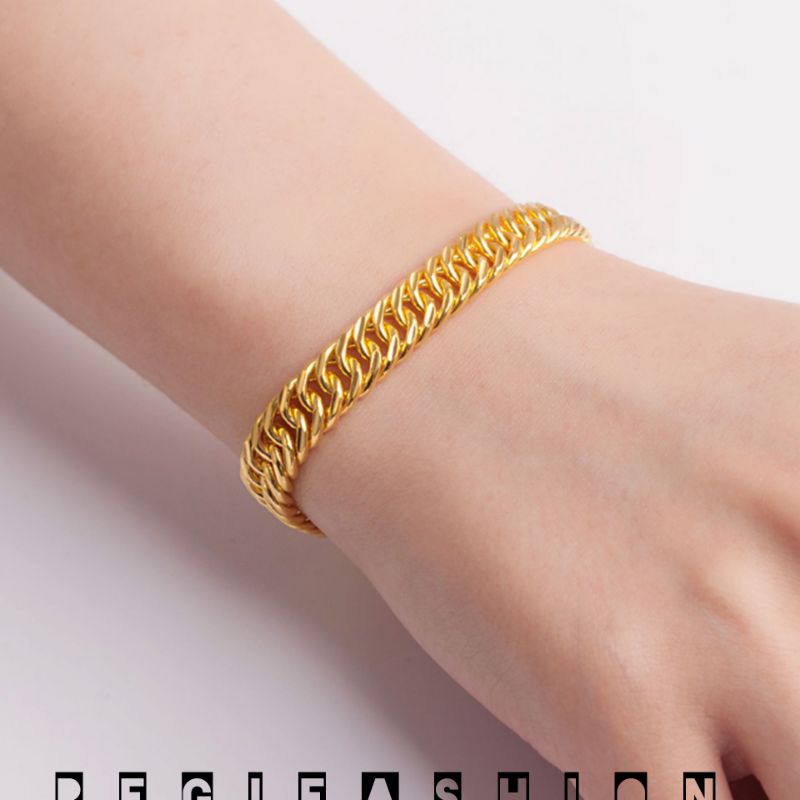 Gelang Wanita Rantai Gold 20CM Gelang Wanita Anti Karat