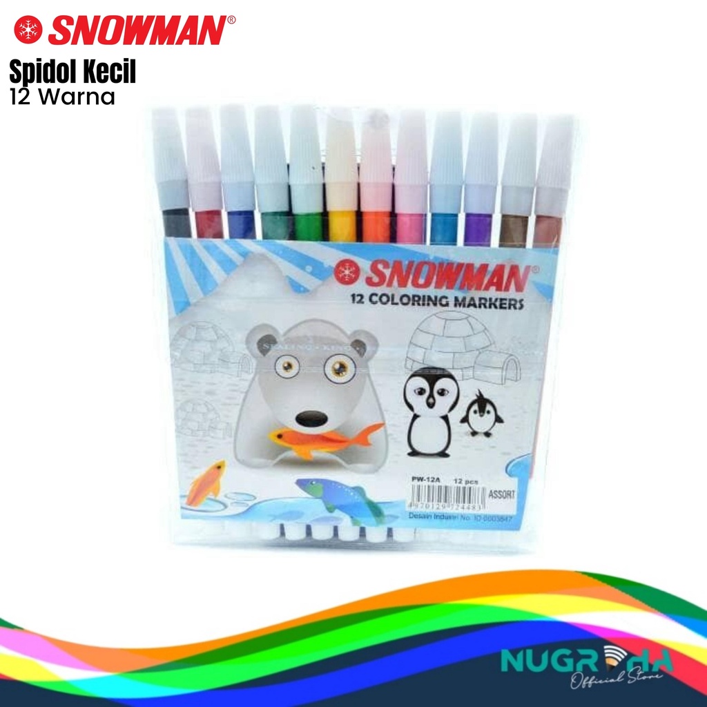 

SPIDOL KECIL 12 WARNA SNOWMAN