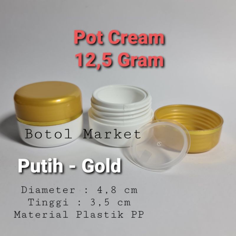 Pot Cream 12,5 gram / Pot PP 12,5 gram