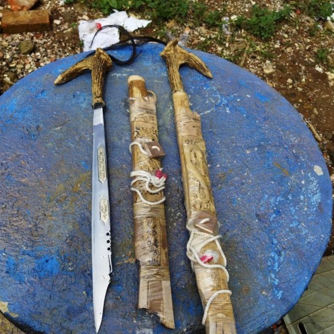 GOLOK MANDAU DAYAK UKIR