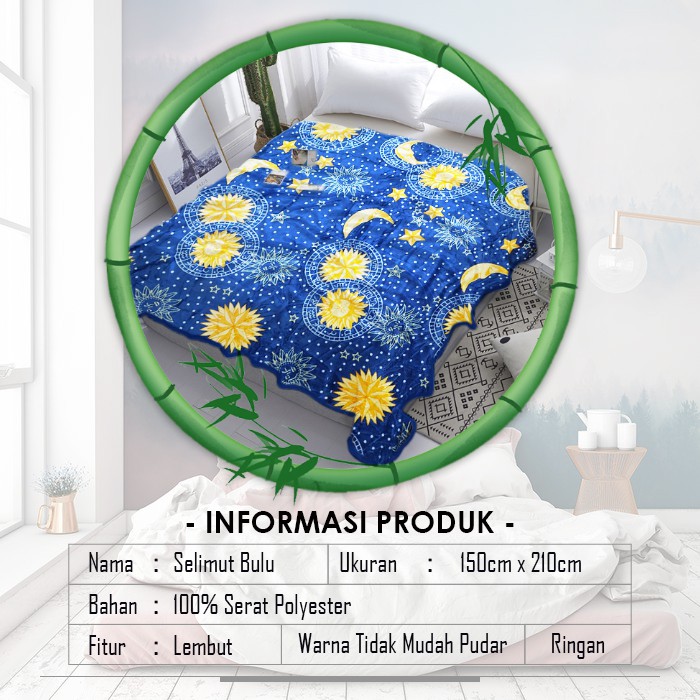 COD - HK500 - Selimut Bulu Motif Dewasa Tebal 150x200cm - Selimut Dewasa Motif Bagus Tebal 500Gram