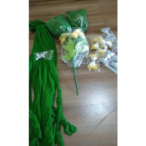 Daun Anggrek Latex/daun anggrek bagus/kain stoking bahan bunga stocking murah Tebal/kain setoking.