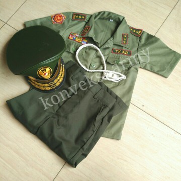 Baju Setelan TNI anak