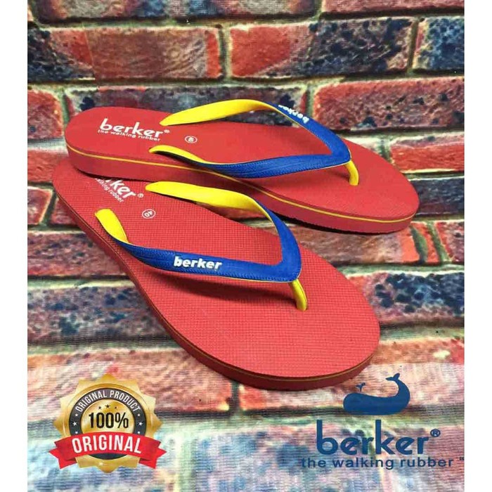 SANDAL JEPIT WANITA / BERKER / CENTRO LADIES RED YELLOW