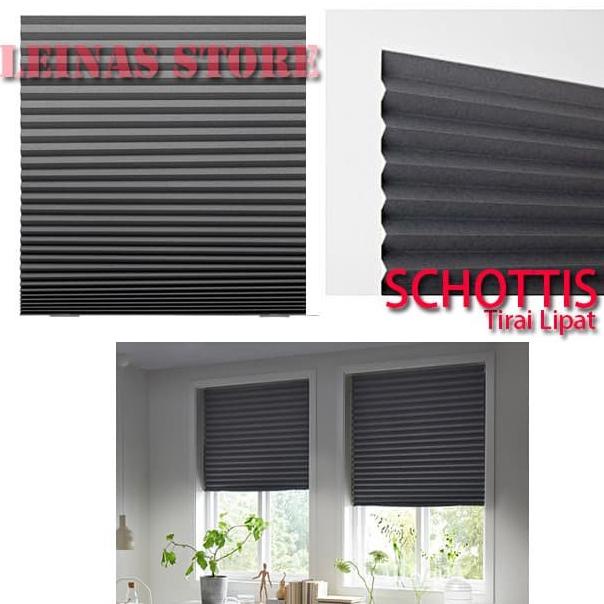 Tirai Lipat Minimalis Langsung Tempel / Vertical Blind Abu abu Tua