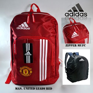 NEW REMAJA Tas Ransel / Backpack / Bodypack Manchester United Leads Biru - Merah COCOK PRIA