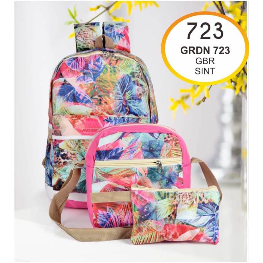 TAS WANITA GIARDINO 11723 SIZE P=45 L=32 T=17 PINK KOM SYNTHETIC