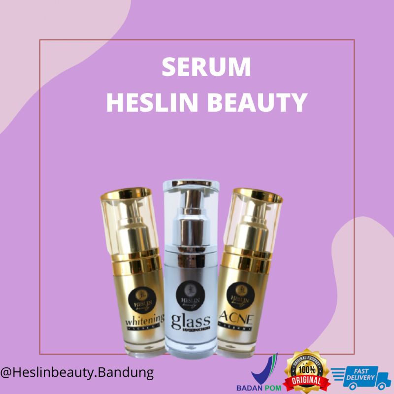 SERUM GLASS SKIN HESLIN BEAUTY FOR JERAWAT,FLEK,PORI PORI