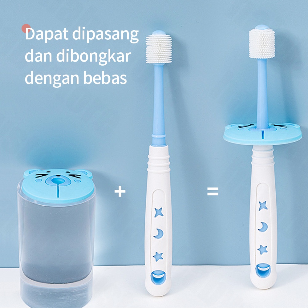 Halobaby 360 Baby Toothbrush / Sikat Gigi Bayi Silicon