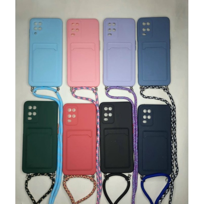 YKCS 0473 oppo a3s a57 a39 f1s a59 a37 neo9 reno 4 5 5f 6 4G sling case candy baby case slot card la
