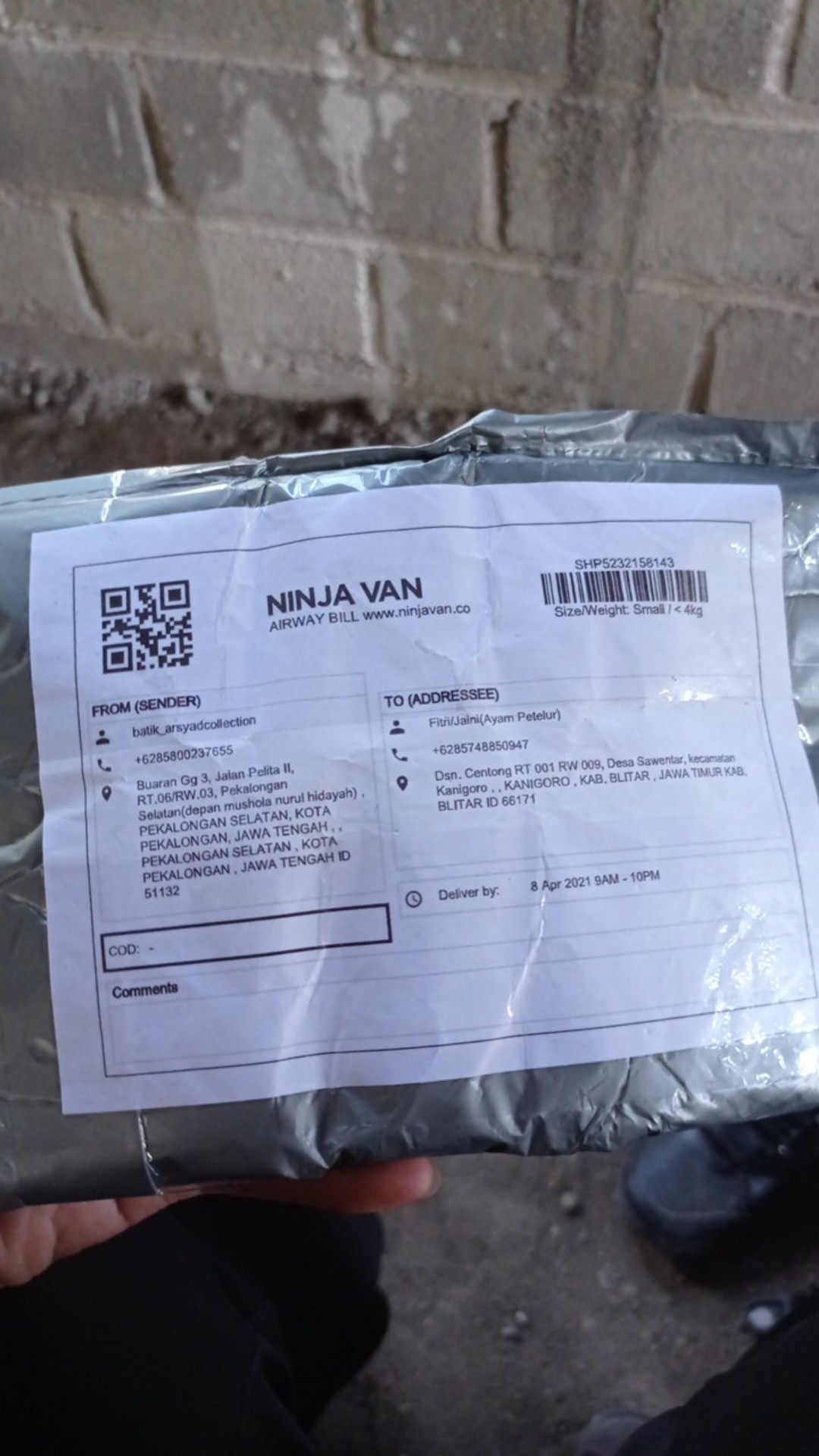 Hem Batik Anak Laki-laki Lengan Pendek Usia 2-10 Tahun