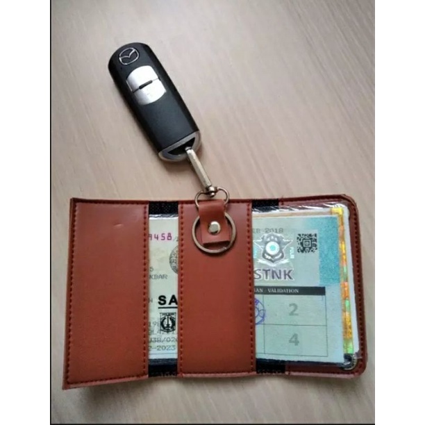 Dompet STNK Gantungan kunci Mobil Universal Key Holder