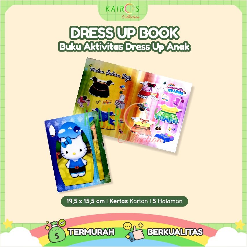 Buku Dress Up Dress Book Anak Buku Aktivitas Anak