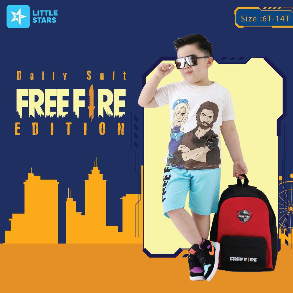 Setelan Anak Daily Suit Free Fire By Little Star