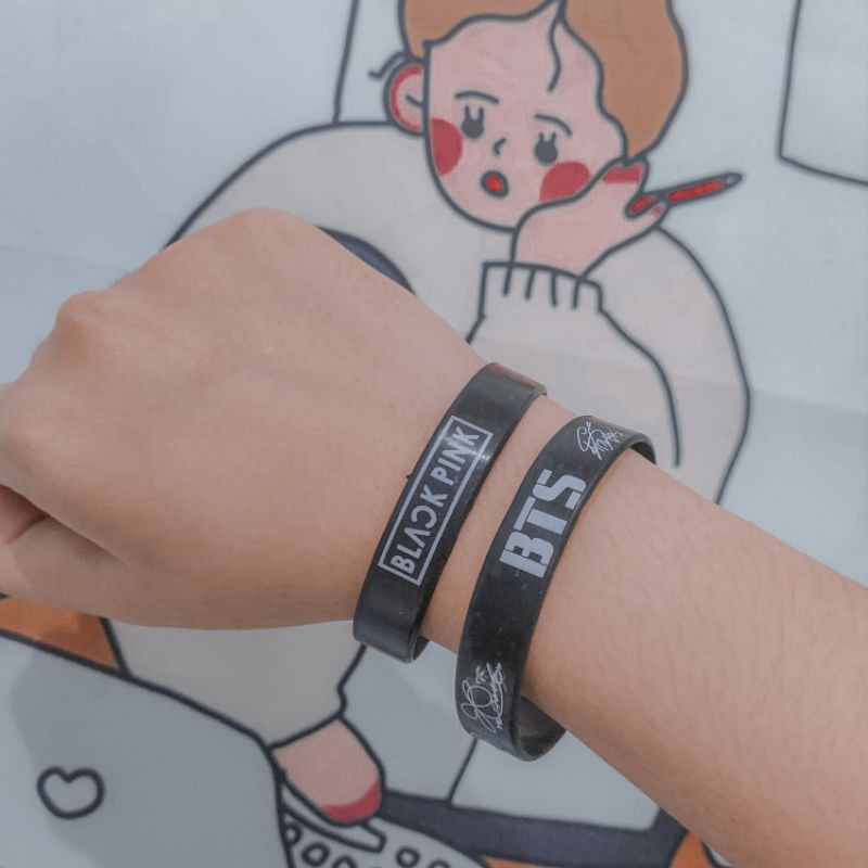 GELANG KARET BTS BLACKPINK FREE POLAROID