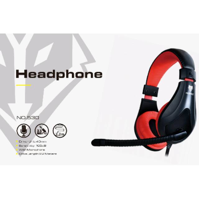 Headset gaming nubwo no. 530