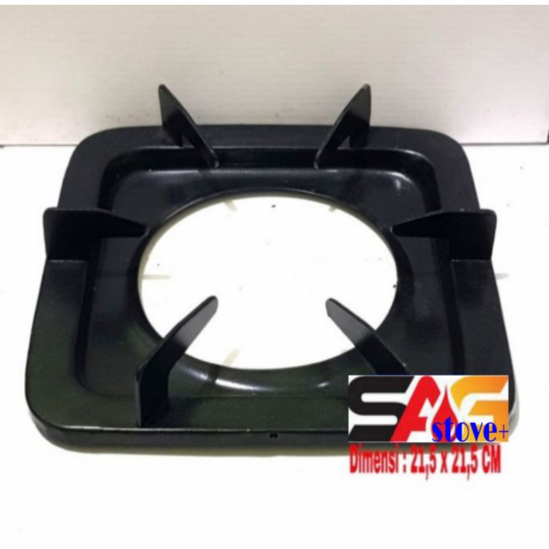 Tatakan Multi Kaki 6 SEGI/Persegi/Kotak Kompor Gas Model Rinnai Lama