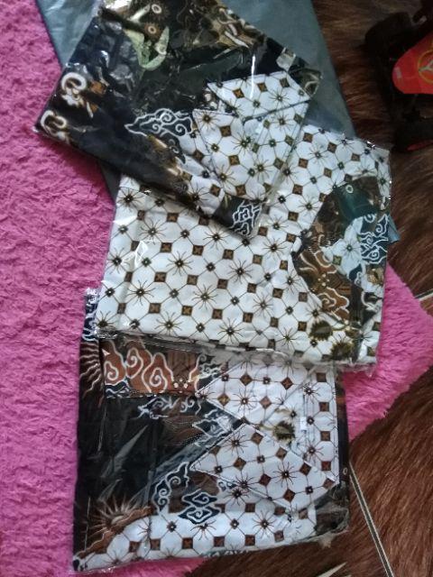 (couple Keluarga) Batik Couple Keluarga Ayah Ibu & Anak Motif Wayang