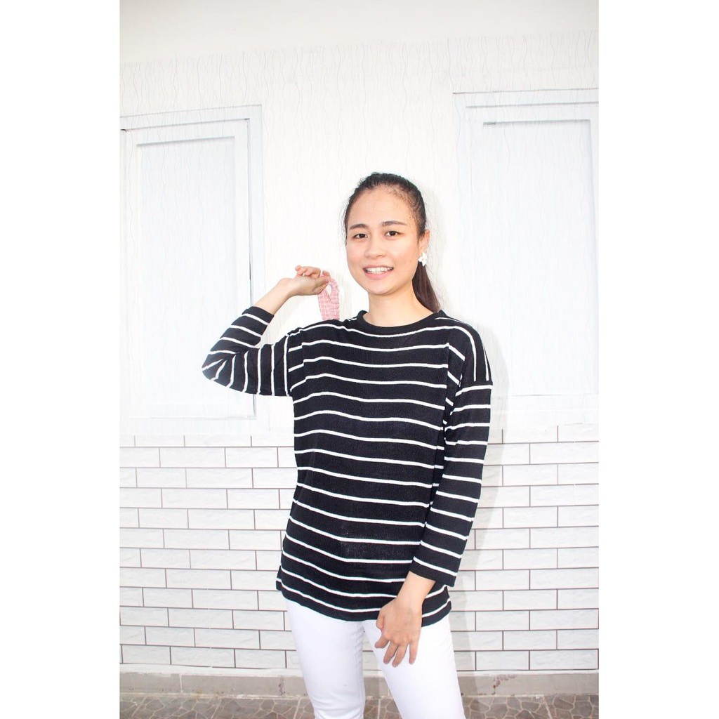 Knit stripe bigger / aatasan rajut stripe fs