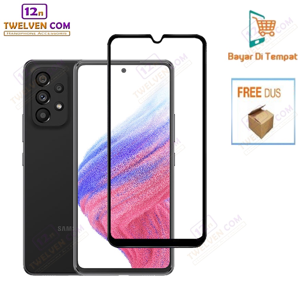 [FLASH SALE] zenBlade 5D Full Cover Tempered Glass Samsung A53 5G - Hitam