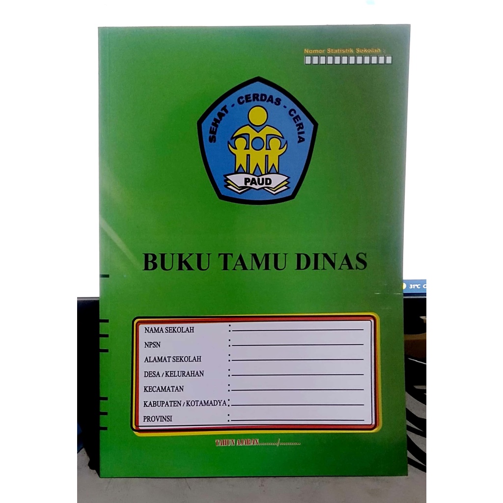 

Buku Tamu Dinas untuk TK - Paud (Buku Administrasi Guru TK/Paud)